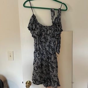 Lightly worn blue floral H&M romper size 4